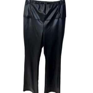 Wilfred Free Aritzia Daria Flare Legging Womens L Vegan Leather High Rise New